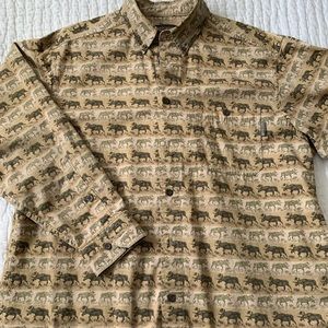 Woolrich Men’s Moose print button down